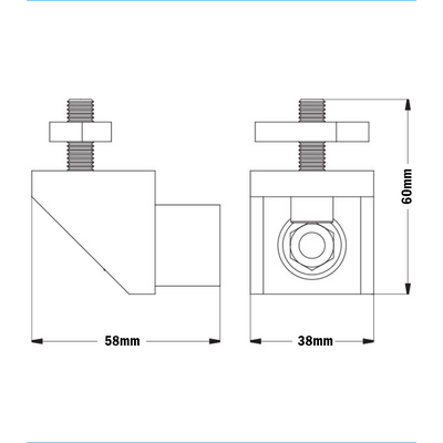 55-030-1 MODULAR SOLUTIONS DOOR PART TROLLEY BUMPER FOR 10-800-0